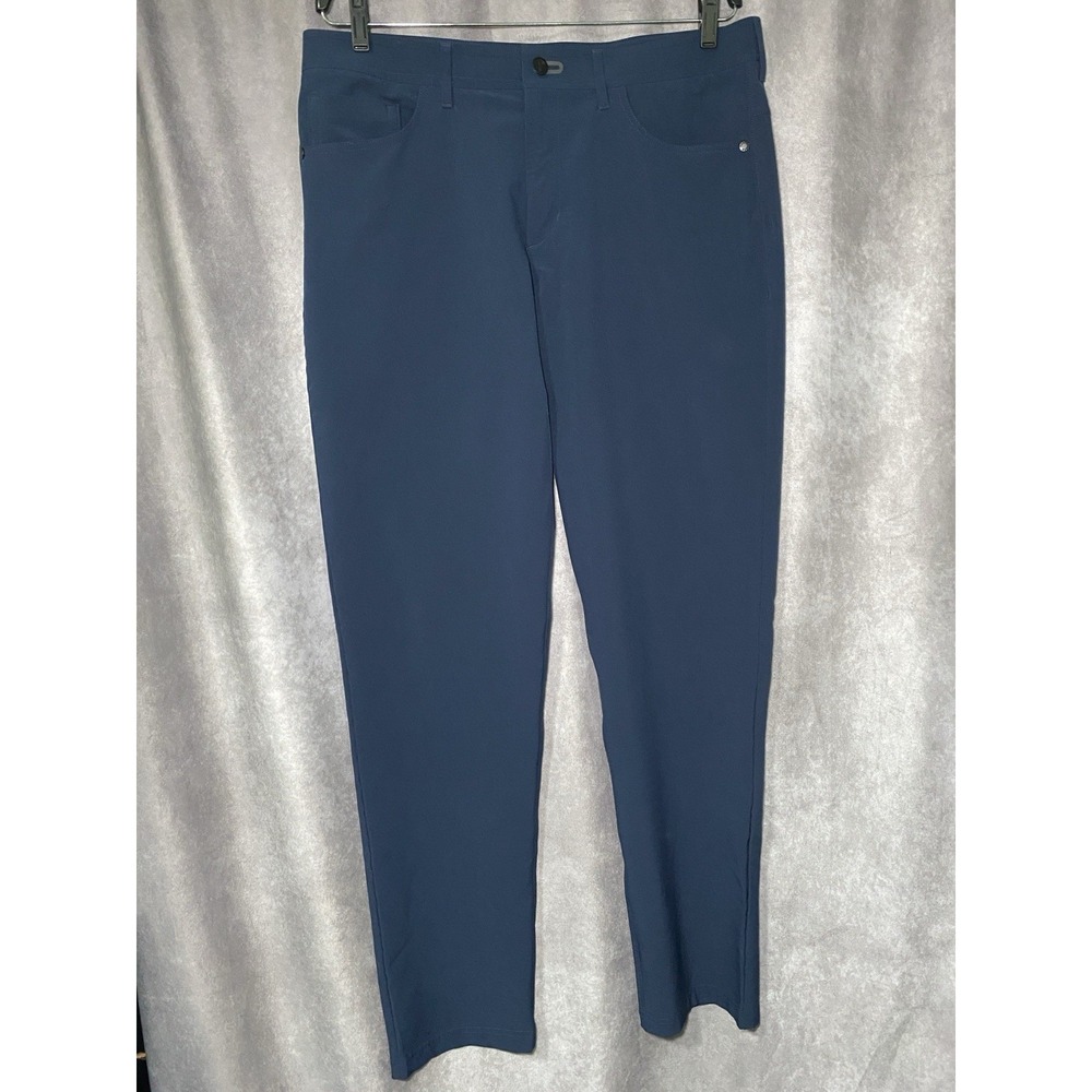 Public Rec Workday Straight Navy Blue Casual Golf Pants 34 X 34